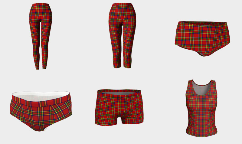 Tartan Classic Style Red and Green Plaid preview