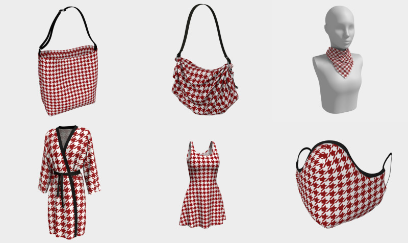 Aperçu de HoundsTooth Samba Sultry Red