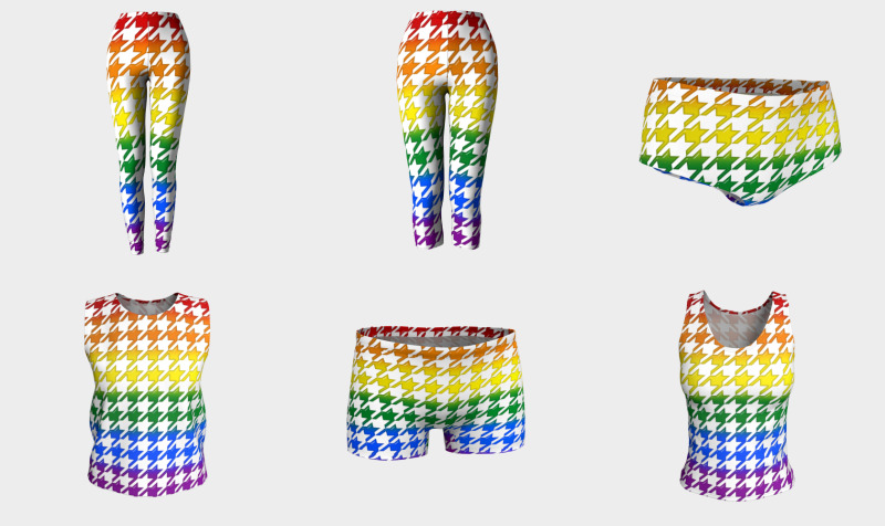 Houndstooth Large Rainbow Bevel preview