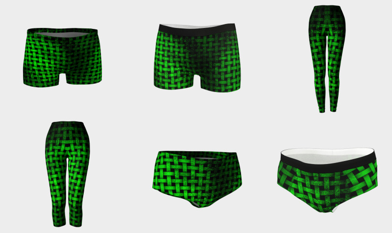 Green Abstract Weave Pattern preview