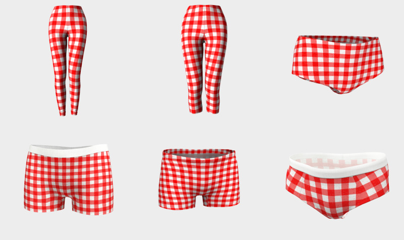 Aperçu de Gingham Red and White Pattern
