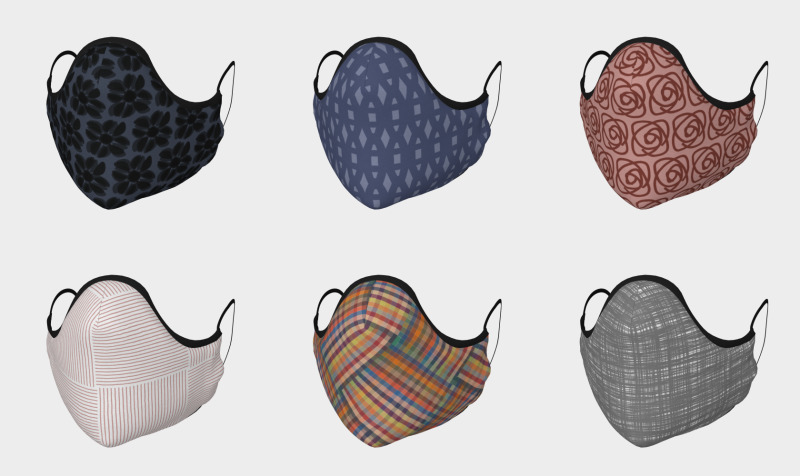 cotton sateen face coverings by trebam preview