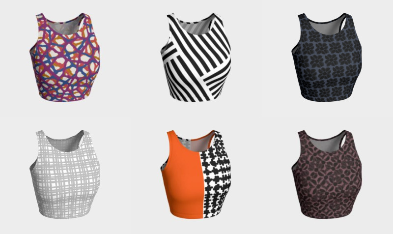athletic crop tops by trebam preview