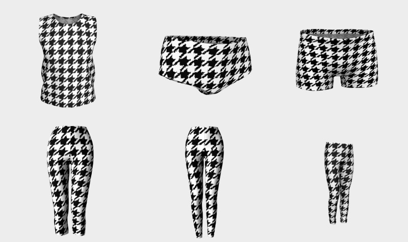 Houndstooth Large Wobbly Pattern preview