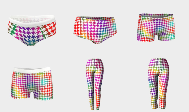 Houndstooth Psychedelic Pattern preview
