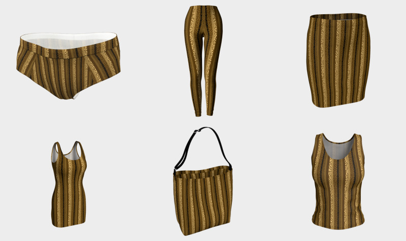 Bubbly Brown Striped Pattern preview