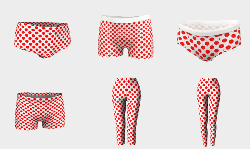 Polka Dot Red and White Pattern preview