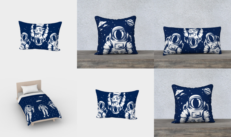 Space Astronaut Kids Bedding preview