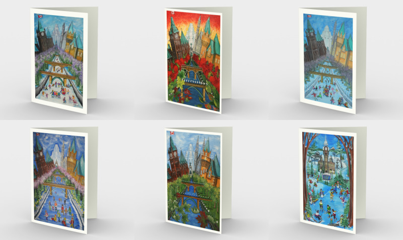 Stationery - Package of 3 cards/envelopes (blank inside) preview