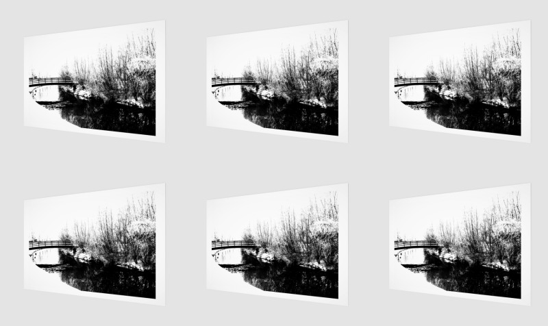 Bridge and Stream Winter Scene preview
