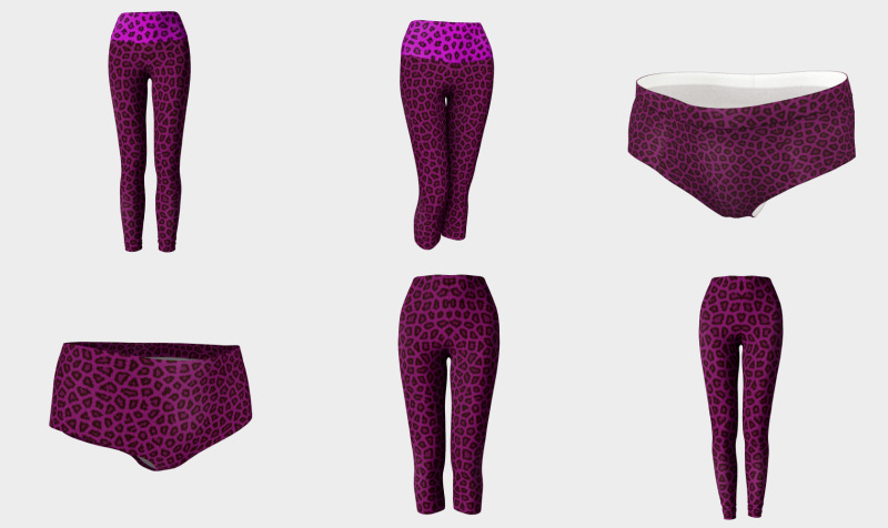Aperçu de Purple Leopard Skin Print