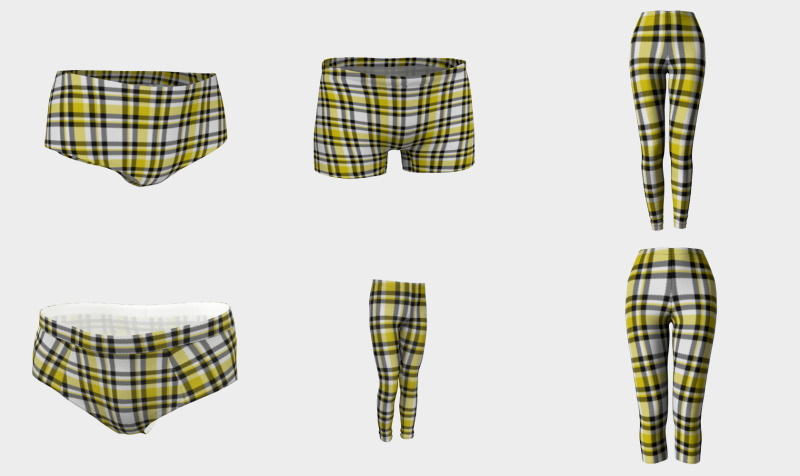 Yellow White and Black Plaid preview