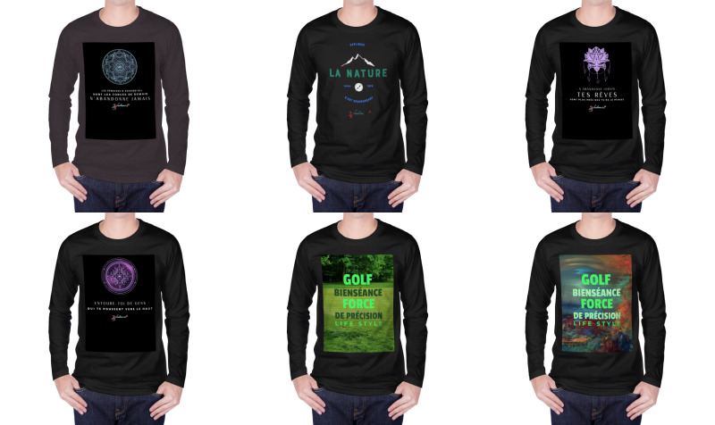 T-Shirts à Manches Longues Phrases Narratives preview