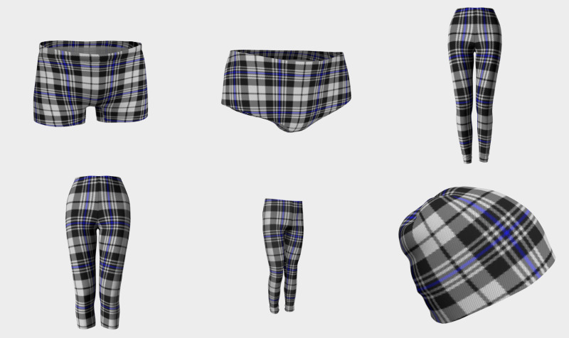 Black White and Blue Plaid preview