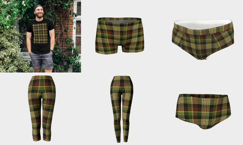 Green Brown and Beige Plaid preview