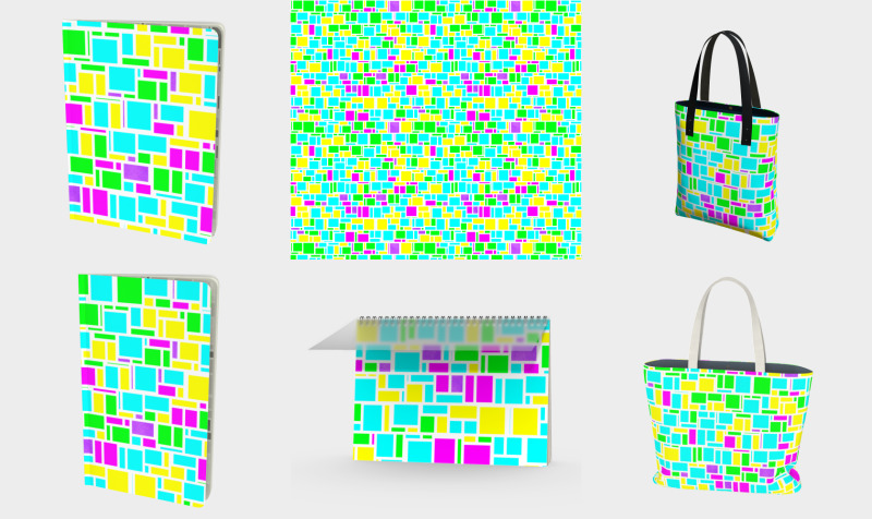 Vibrant Mondrian preview