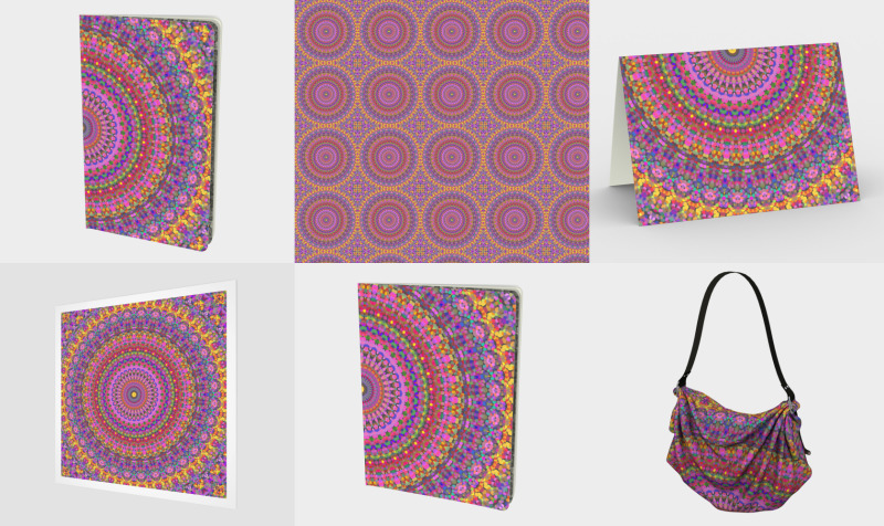 Hippie Groovy Boho Trippy Mandala preview