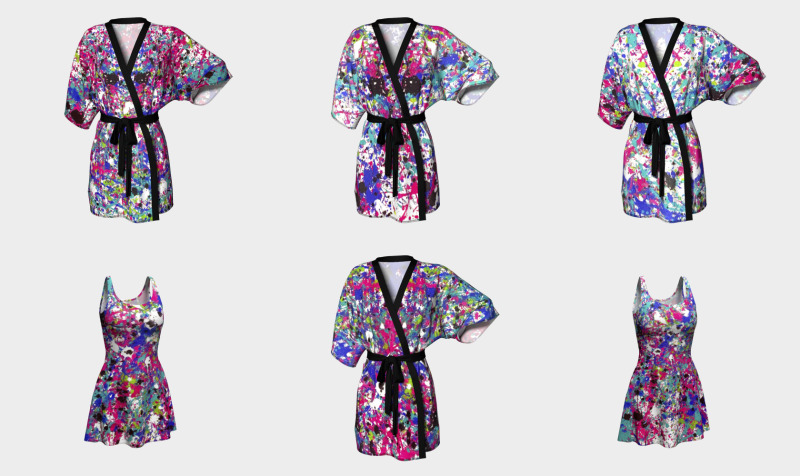 Summer Splatter -Pink/Teal preview