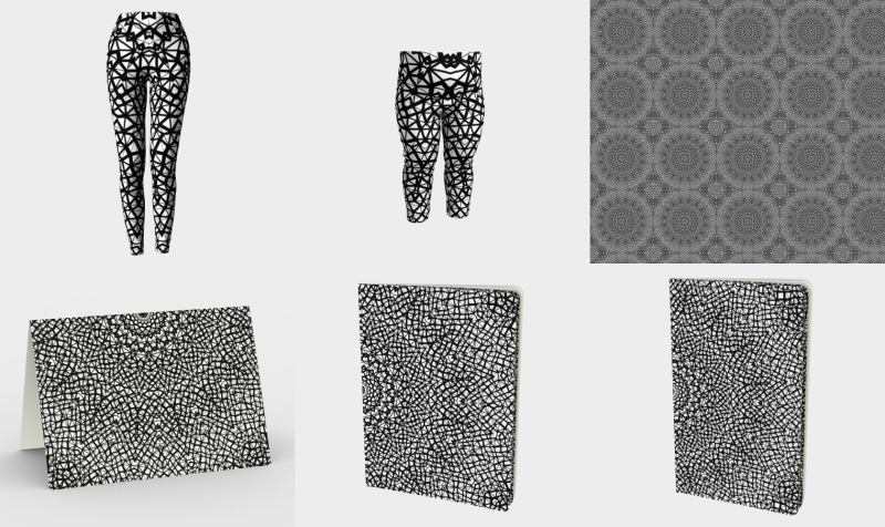 Intricate Trippy Funky Black and White Mandala preview