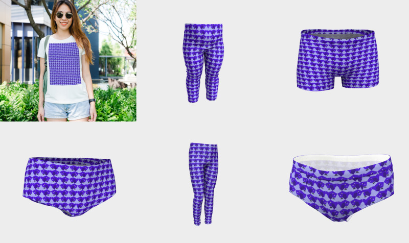 Aperçu de Purple birdy pattern
