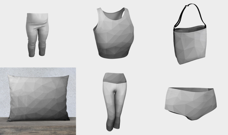 Grey Gradient Geometric Mesh Pattern preview