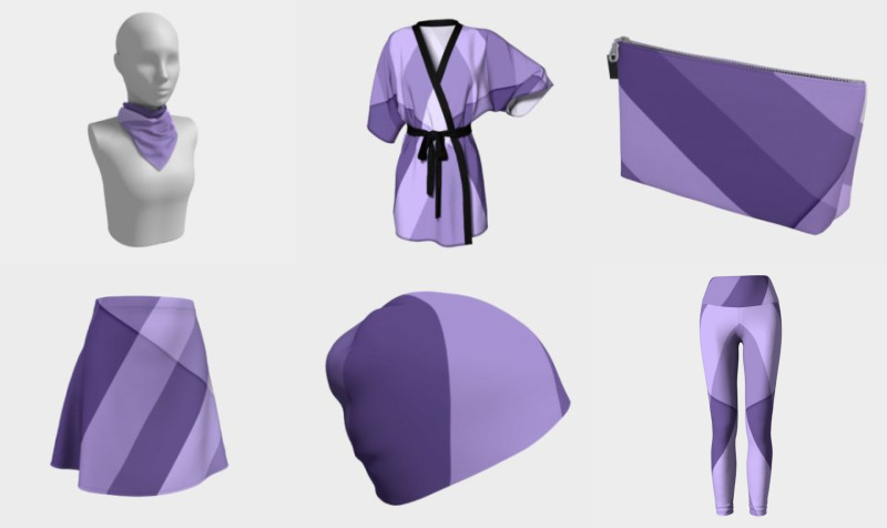 Ultra violet purple modern geometric lines preview