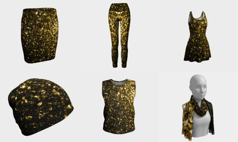 Beautiful Yellow Gold sparkles preview