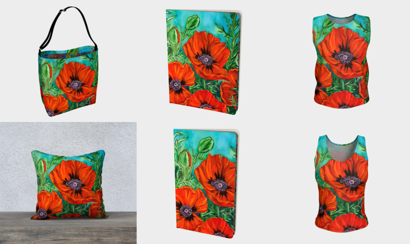 Big Bold Red Poppies preview