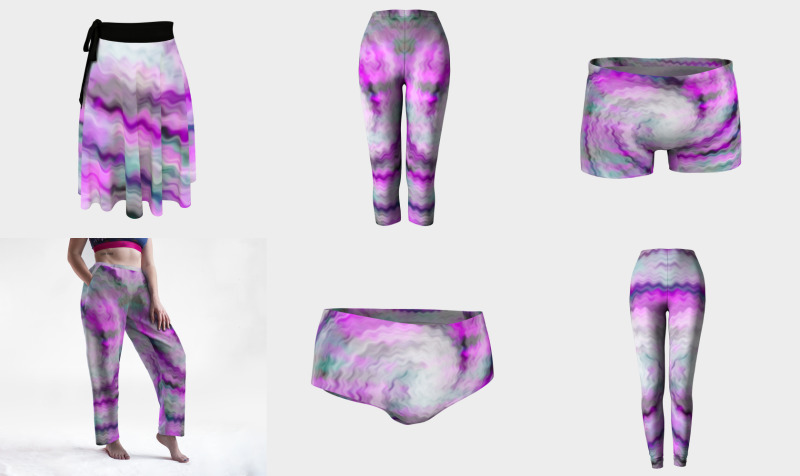 Aperçu de Fuzzy Pink Whirl Tie Dye