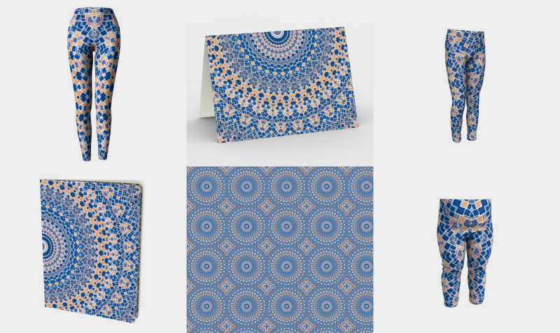 Retro Vintage Mondrian Mandala preview
