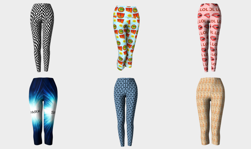 Graphicart & pattern Leggings & capris & yoga leggings preview
