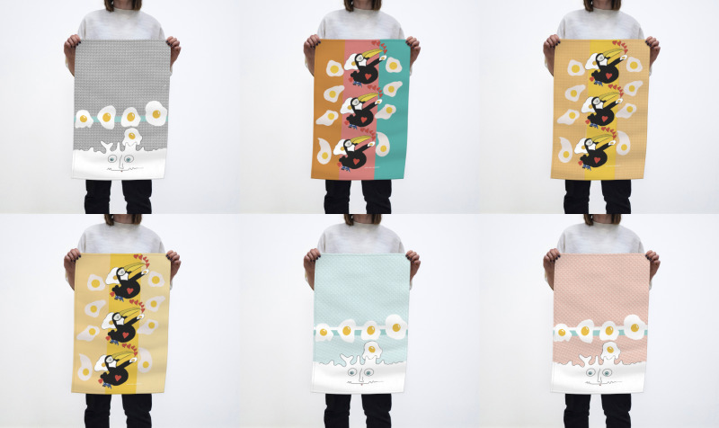 Tea Towels - Linge Torchon Décoratif Art JPetMEL  preview