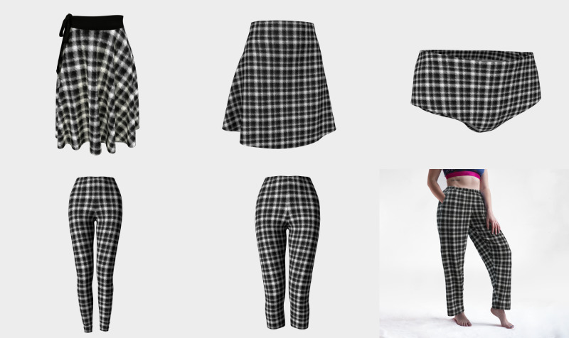 Black and White Vintage Plaid preview