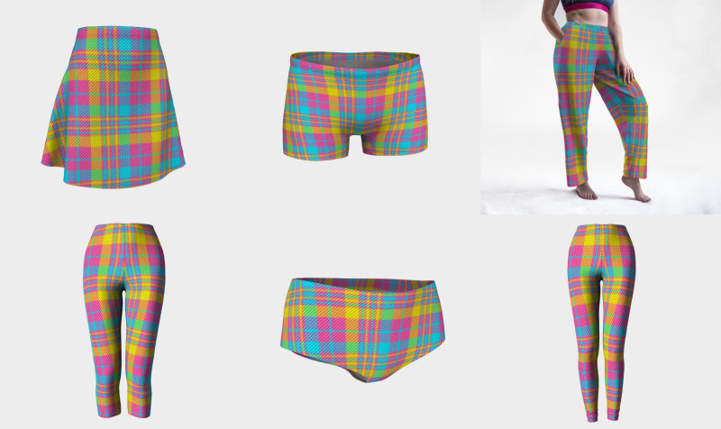 Yellow Blue and Green Plaid preview