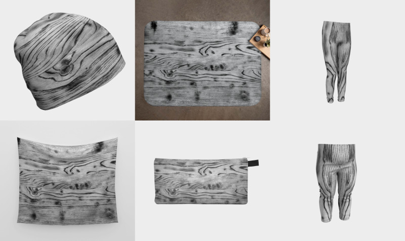 Vintage rustic black white gray burnt wood preview