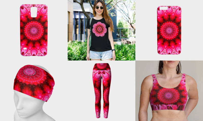Hot Pink Hearts Mandala preview