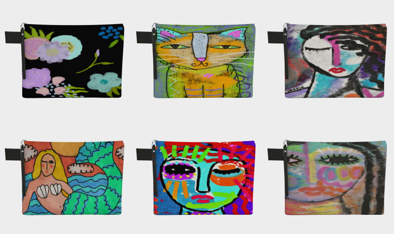 Abstract Art Clutch Bags preview