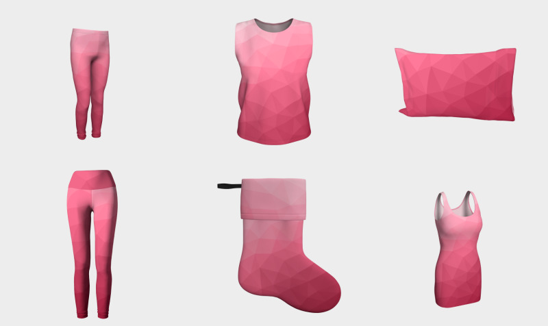 Magenta pink ombre gradient geometric mesh pattern preview