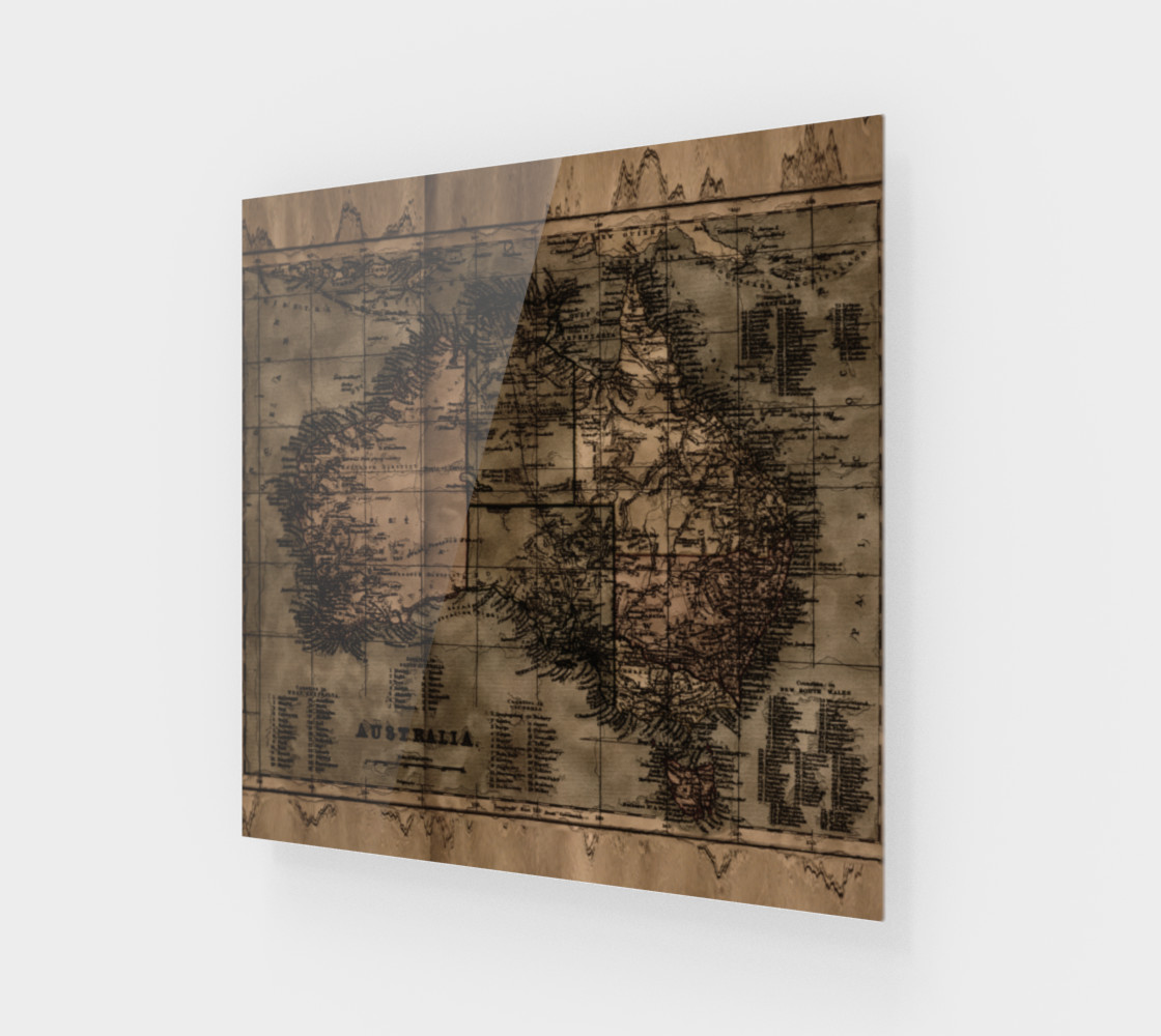 Vintage Map of Australia preview #1
