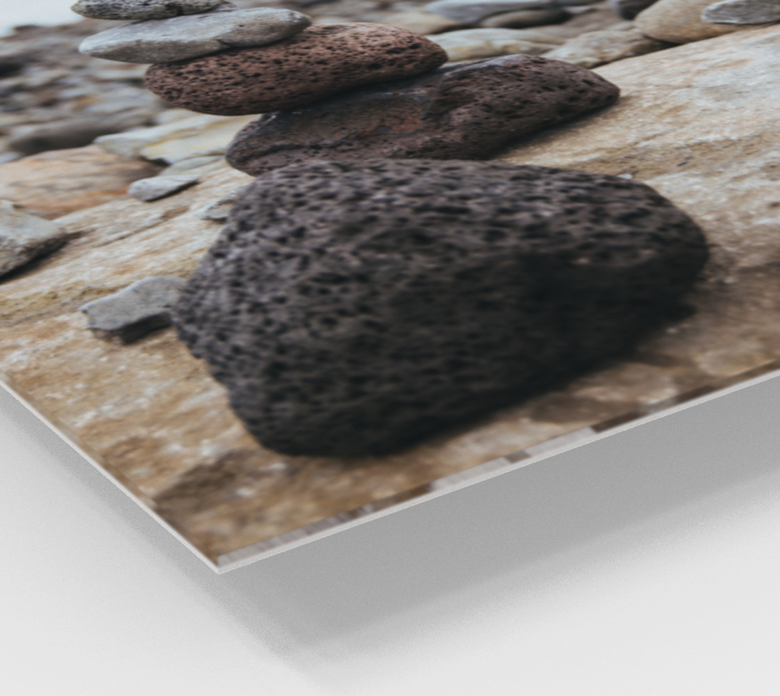 Zen Stones On Beach Wall Art preview #2