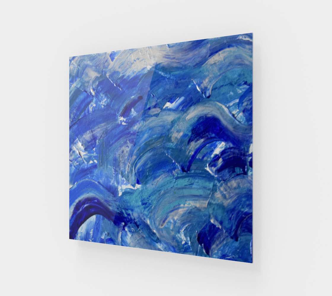 Shimmer Waves - Abstract Art by Janet Gervers 2018 preview #1