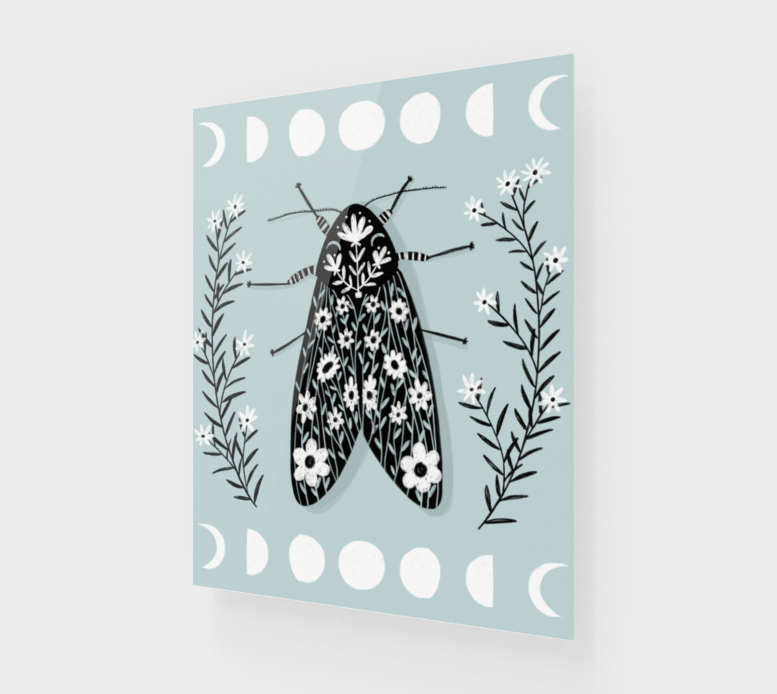 Aperçu de Moon Moth Art Print 16 x 20 #1