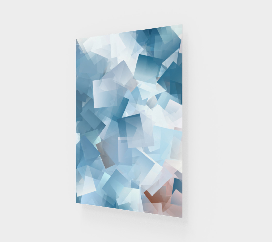 Muted Blues In Cubes preview #1