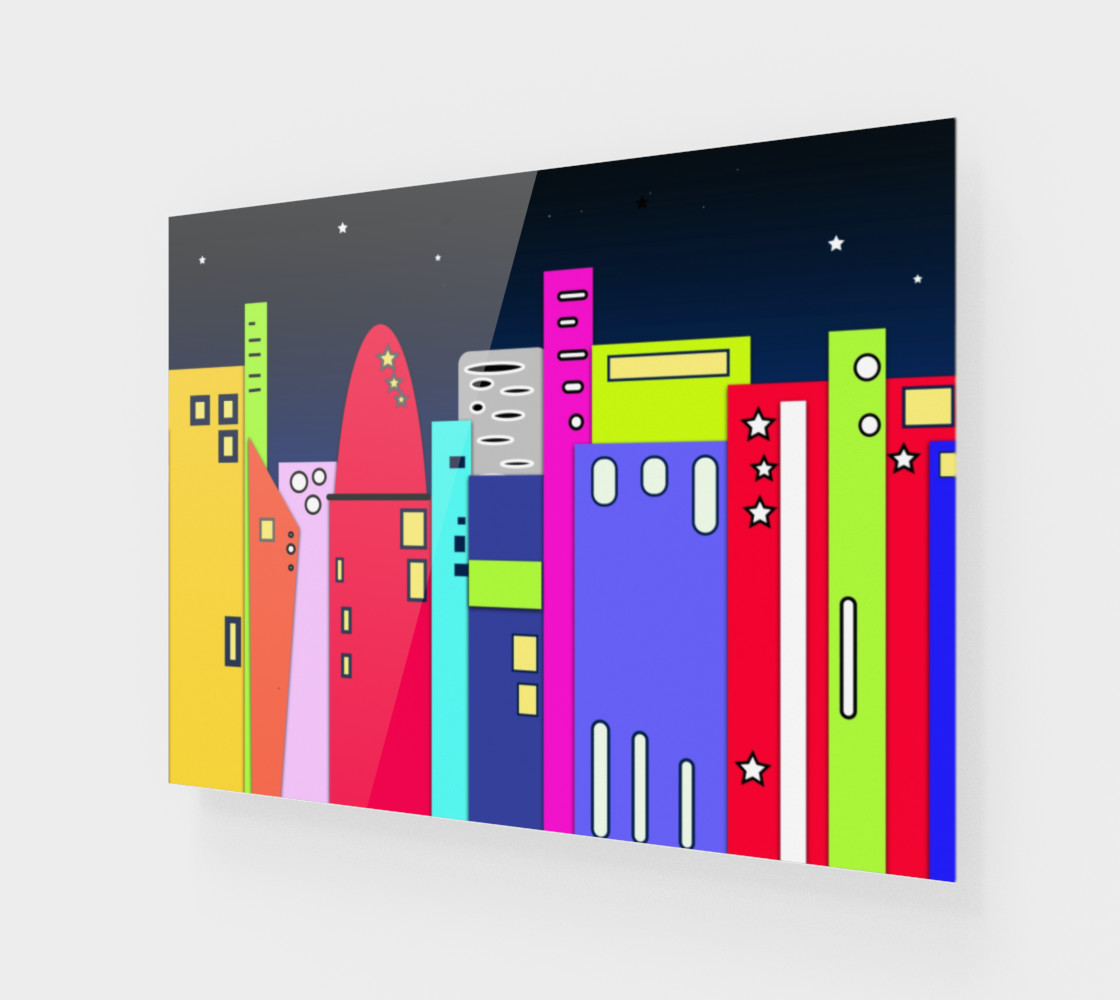 Space City Wall Art 10" x 7.5" preview #1