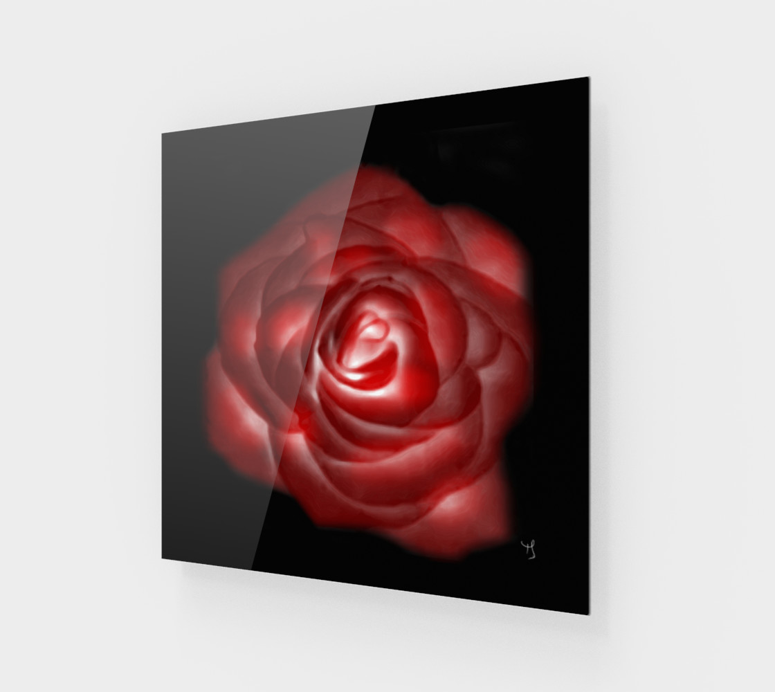 Aperçu de Glowing Rose Fine Art print by Tabz Jones #1