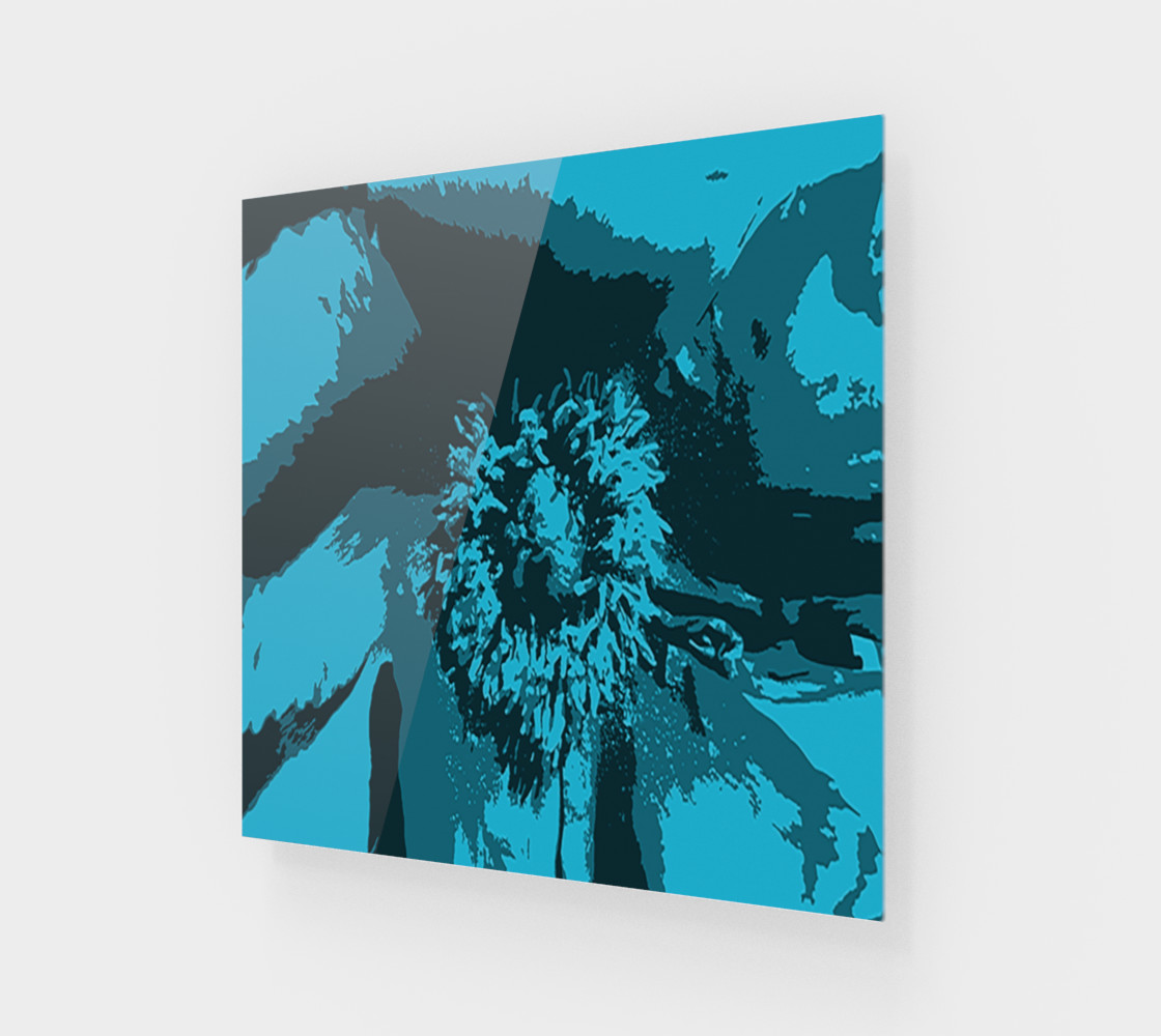 Aperçu de Pretty in Blue Peony Print #1
