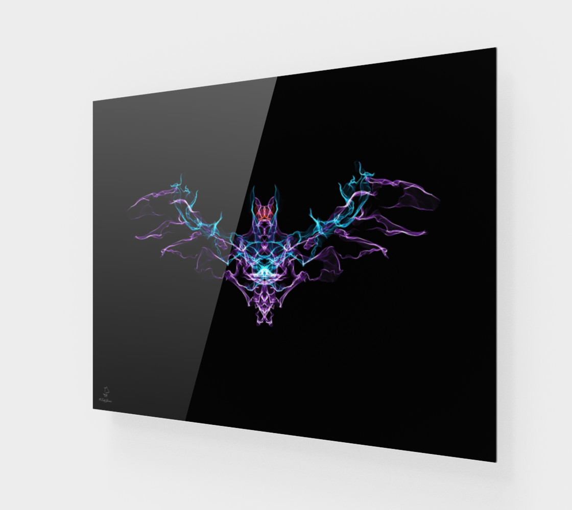 Aperçu de Bat Crazy Gothic Art Print by Tabz Jones #1