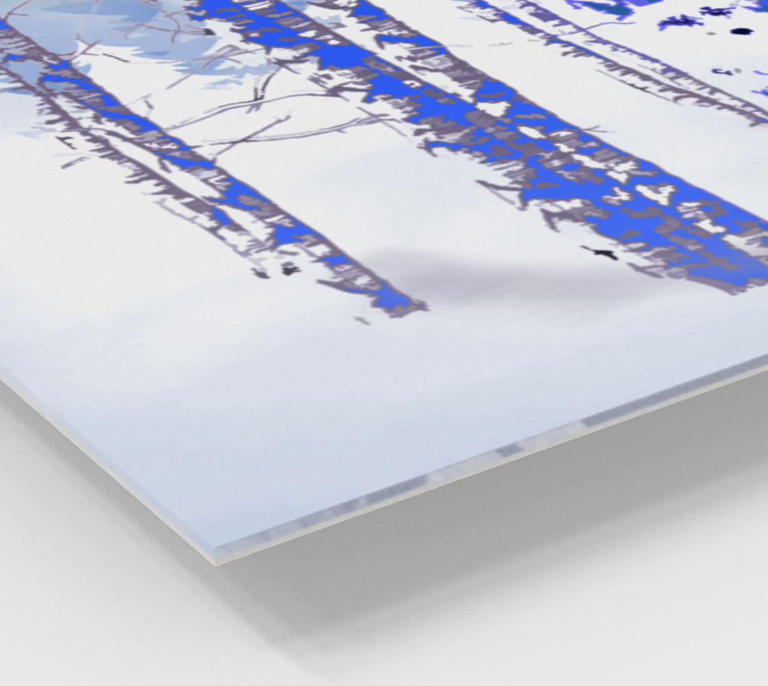 Blue Winter Snow Forest Fox Animal Foxes preview #2