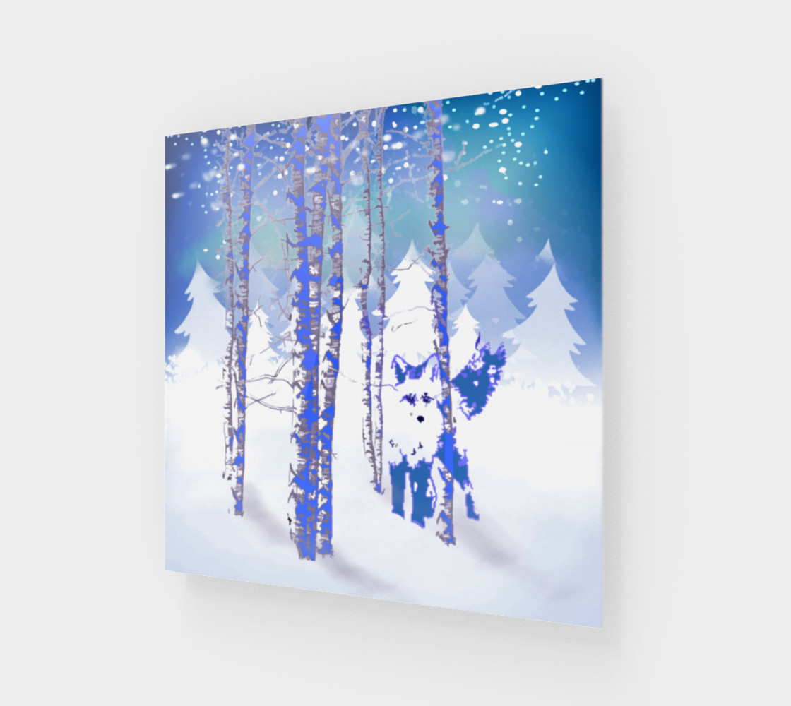 Blue Winter Snow Forest Fox Animal Foxes preview #1