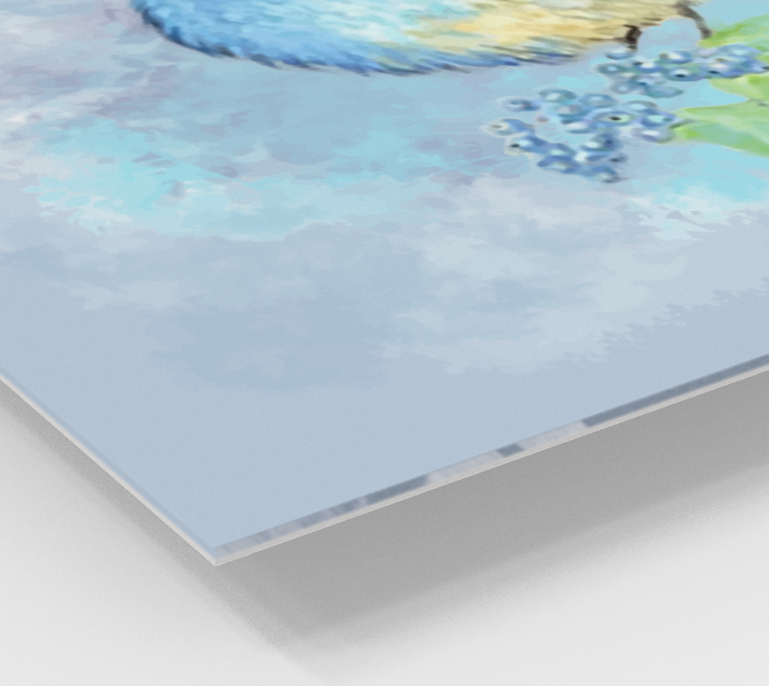 Watercolor Bluebird Blue Bird Nature Art preview #2